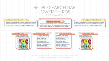 Retro Search Bar Lower Thirds for Premiere Pro