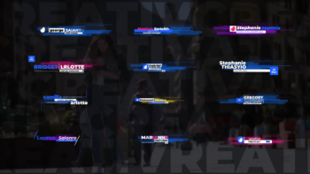 Modern Stripes Lower Thirds