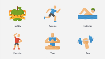 Health & Diet Modern Flat Animated Icons - Mogrt