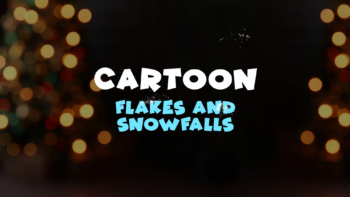 Cartoon Snow Flakes And Snowfalls | Premiere Pro