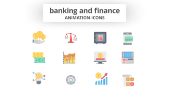 Banking and Finance - Animation Icons (MOGRT)