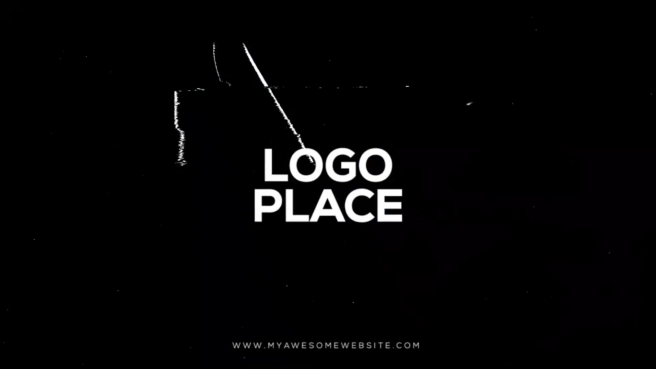 Glitch Distortion Logo Intro