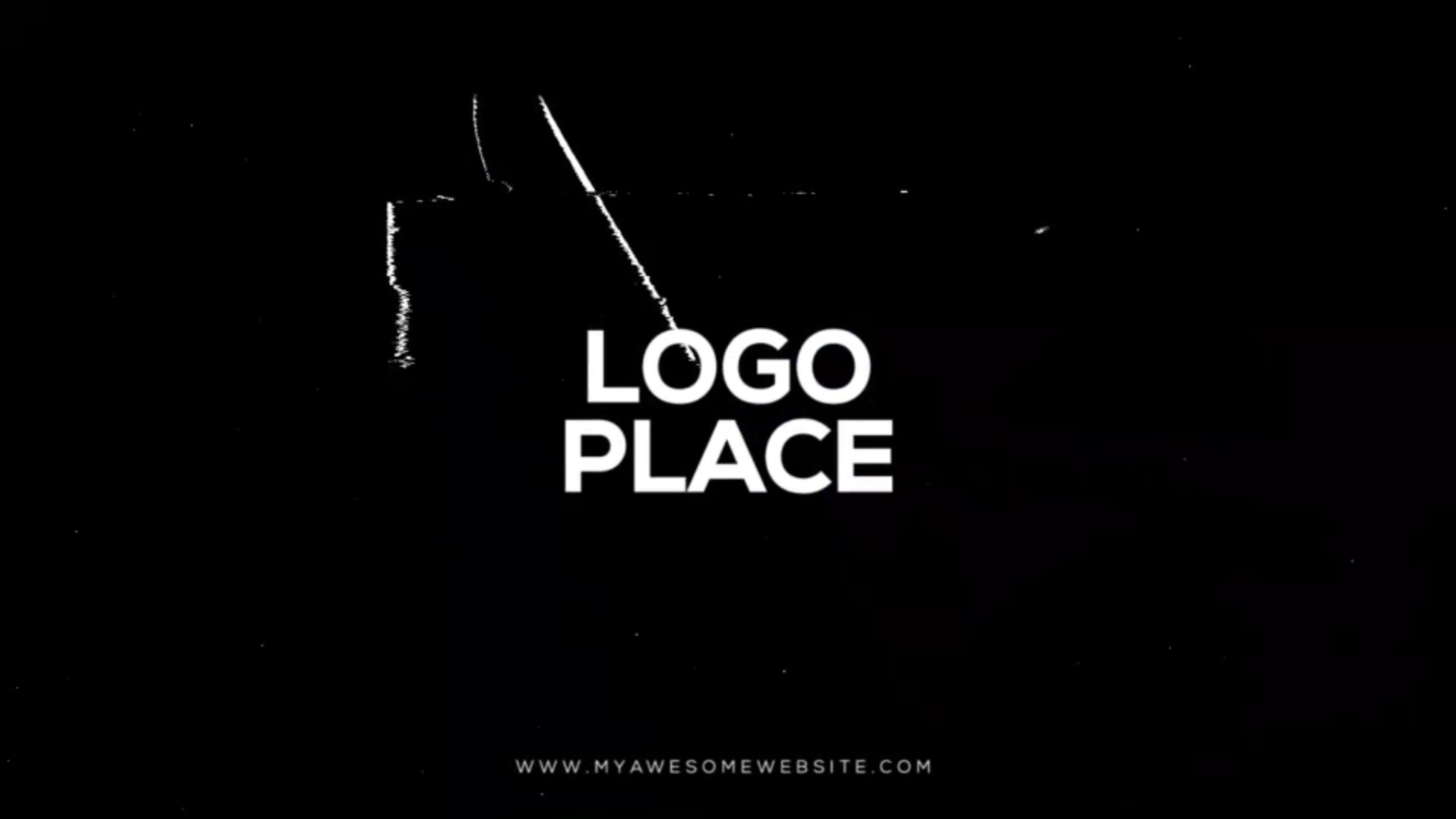 Glitch Distortion Logo Intro