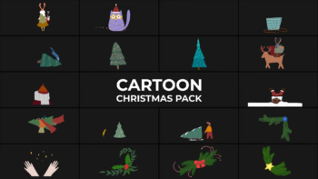 Cartoon Christmas Animations for Premiere Pro