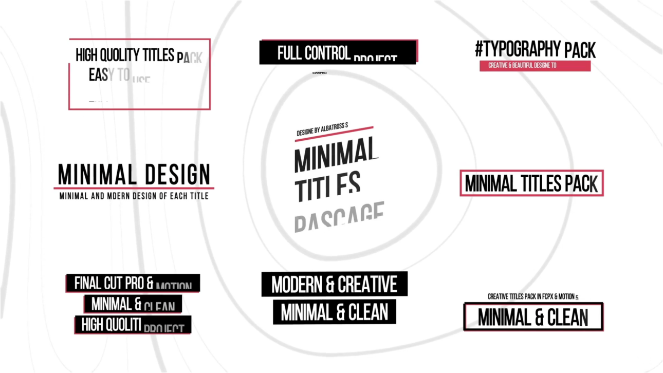 Minimal Titles | Premiere Pro