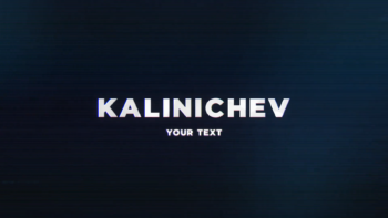 Distort Glitch Title Reveal