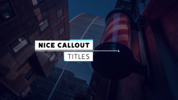 Stylish Call Out Titles 4K