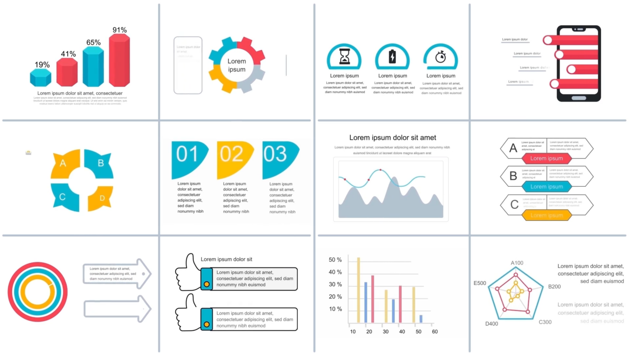 Infographics Vol.19 for Premiere Pro