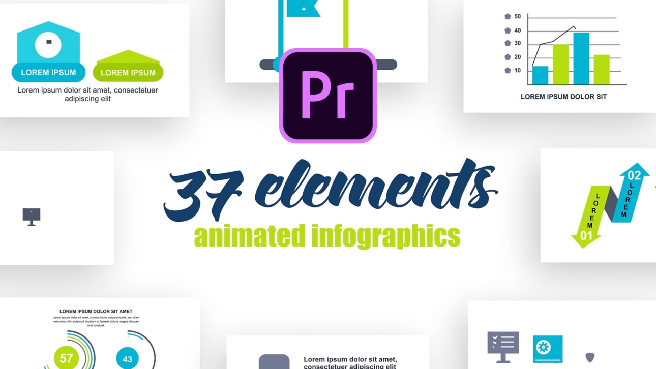 Infographics Vol.26 for Premiere ProTimelineWorkflow
