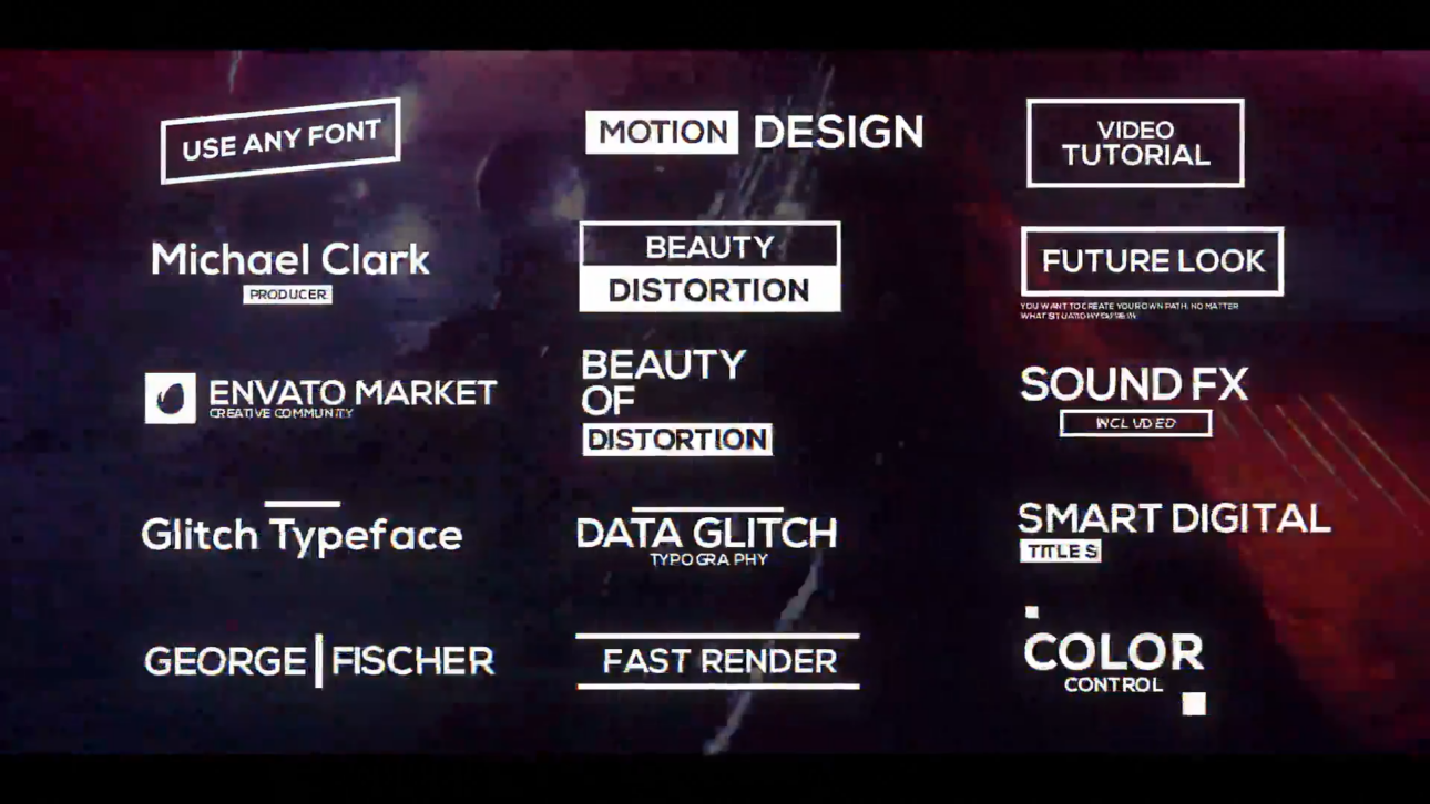 Glitch X Titles Pack for Premiere Pro