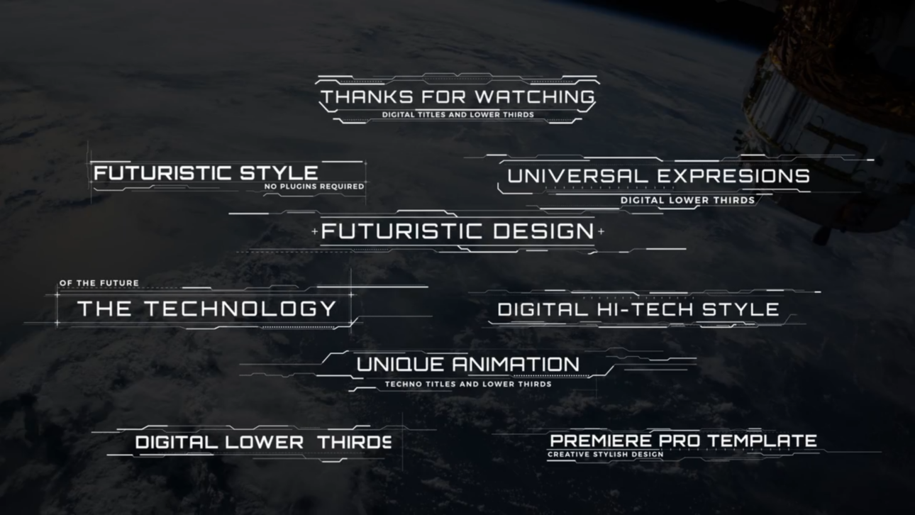 Digital Glitch Titles And Lower Thirds