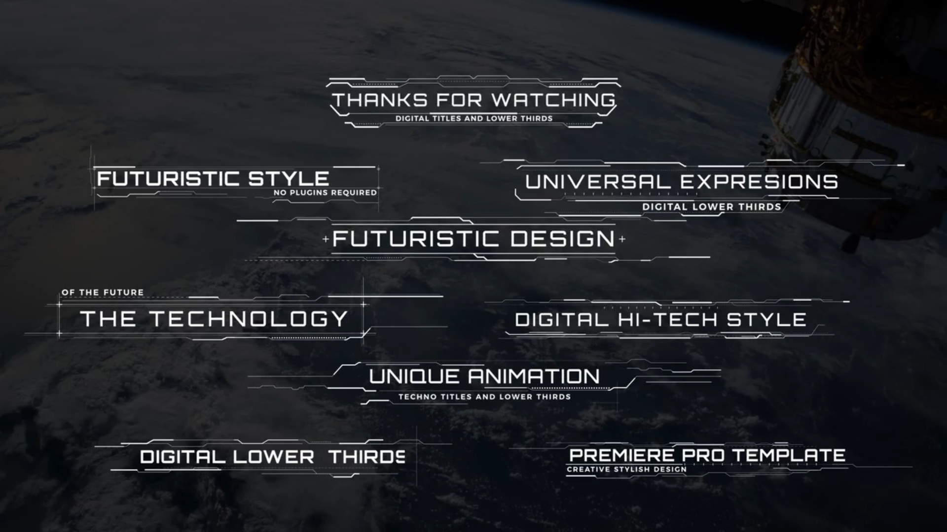 Digital Glitch Titles And Lower Thirds