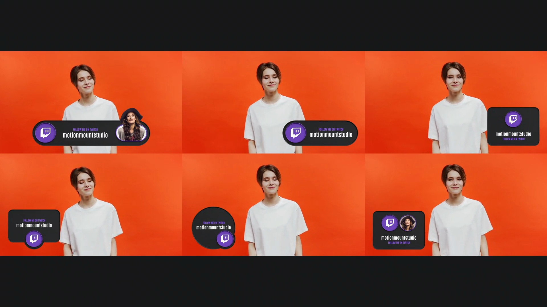 Social Media Lower Thirds Twitch - Premiere Pro