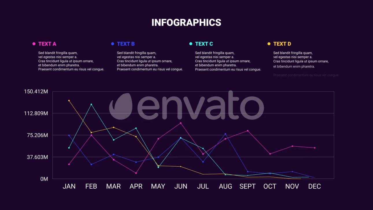 Customizable Line Infographics