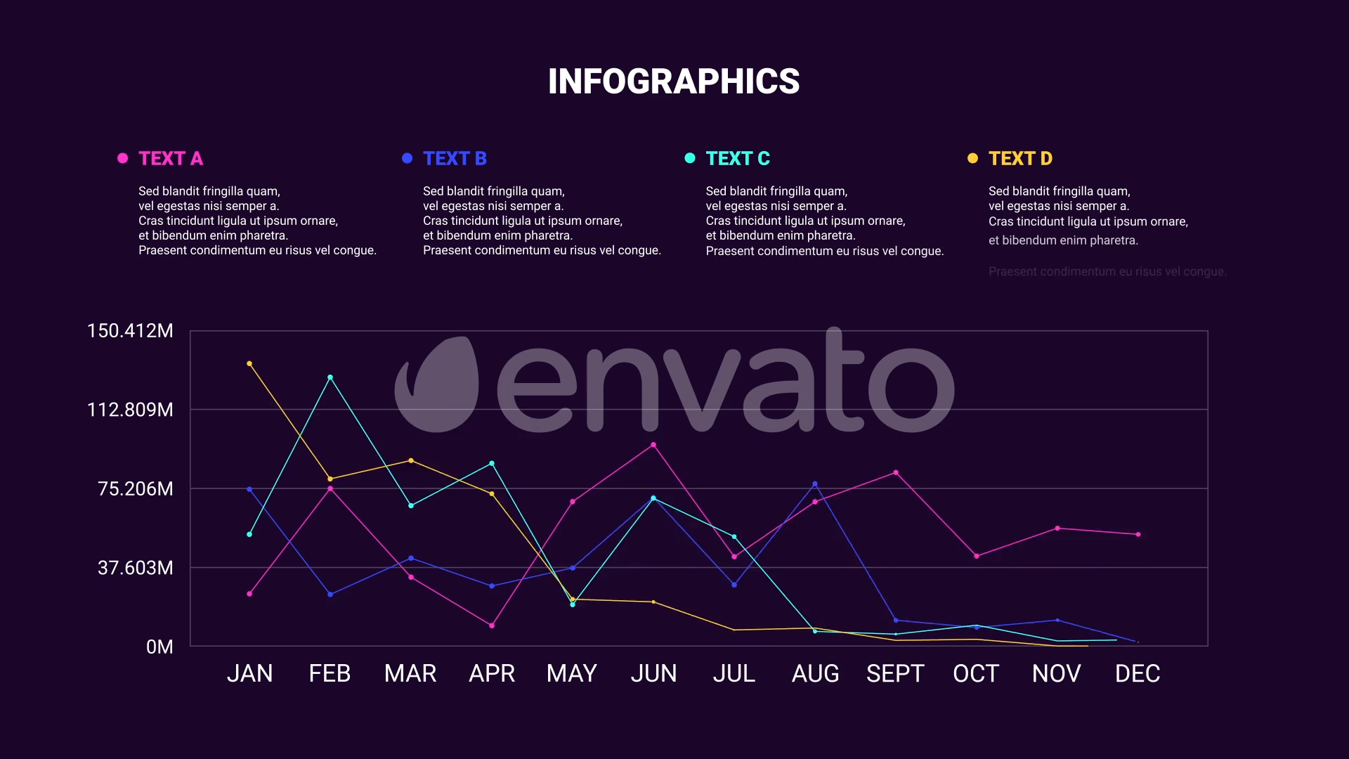 Customizable Line Infographics