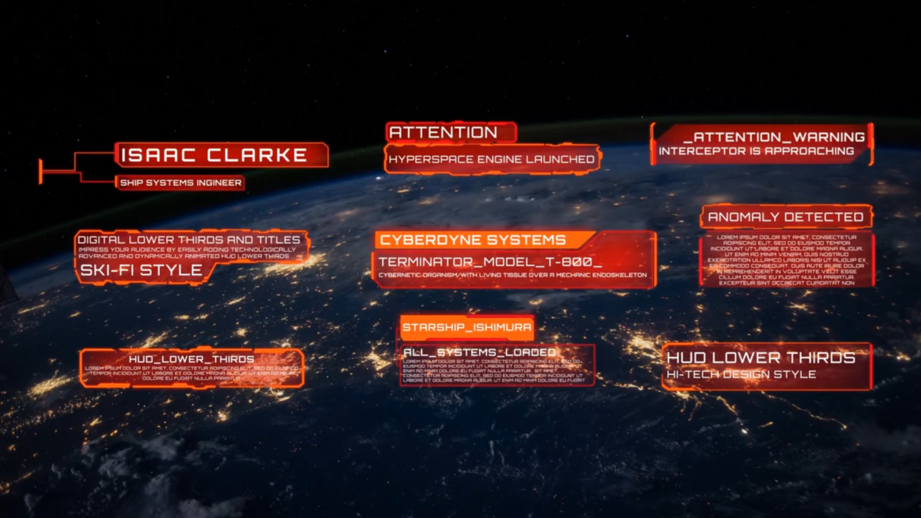 Digital-Hud Lower Thirds