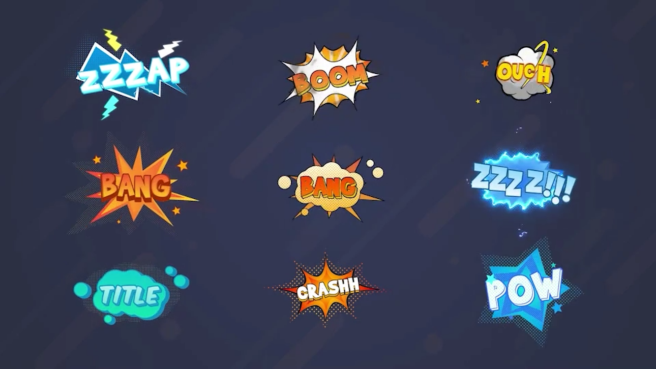 Comic Explosion Titles [Premiere Pro]