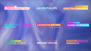 Colorful Lower Thirds