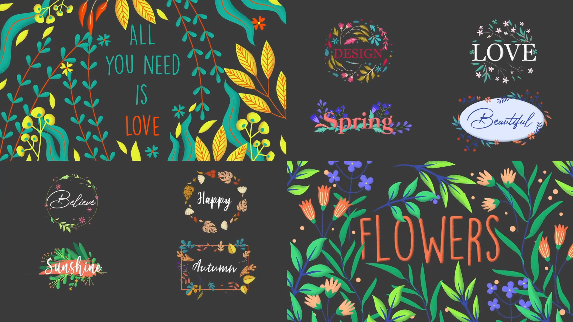 video-capture-3.15seg-4990 Colorful Floral Titles for Premiere Pro