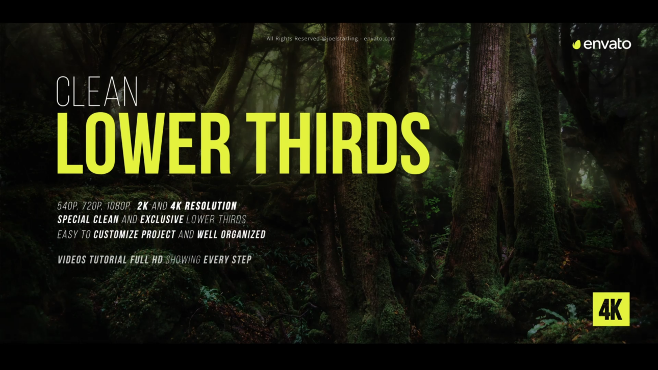 Clean Lower Thirds for Premiere