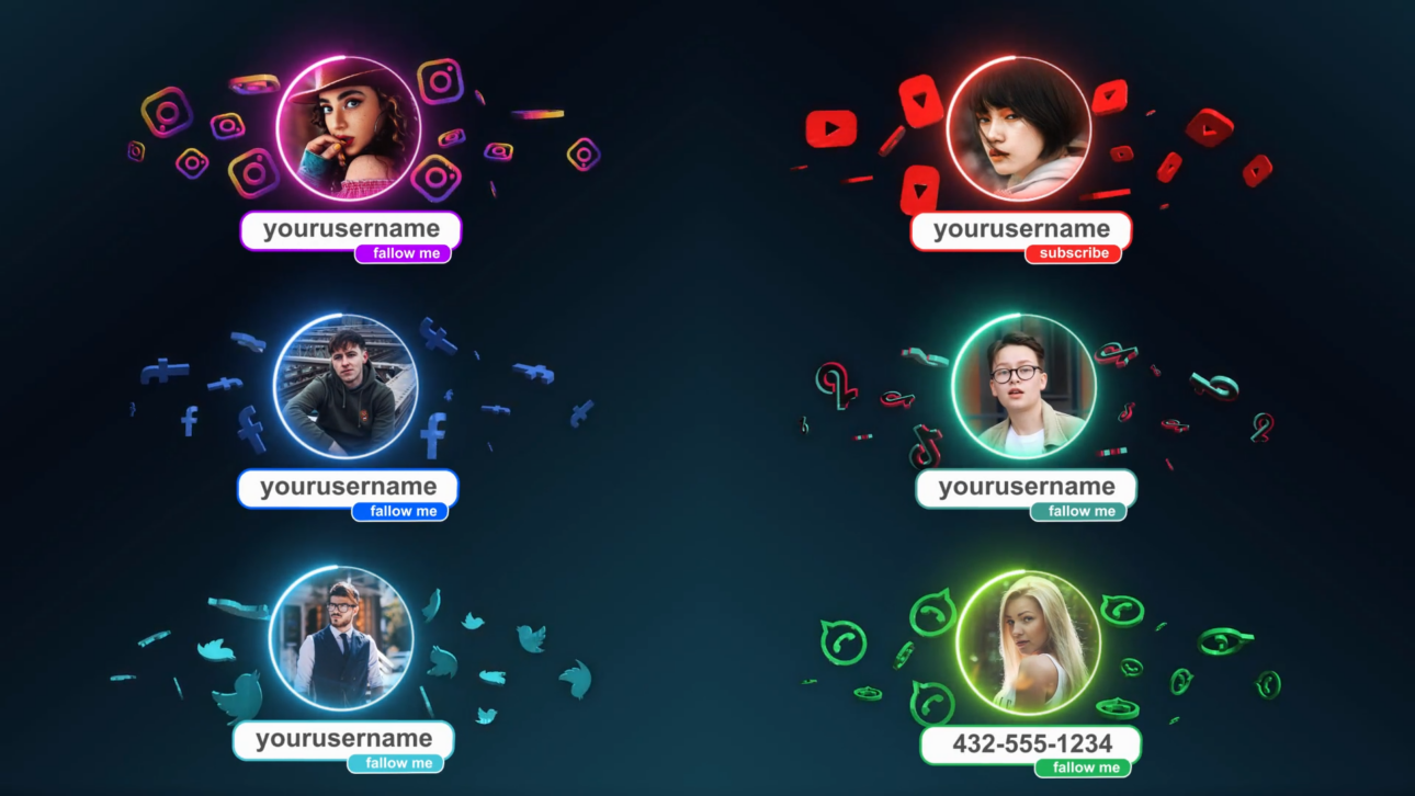 Social Media Lower Thirds