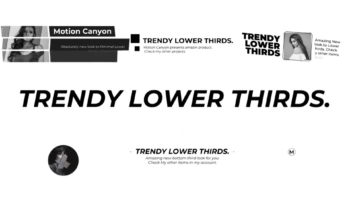 Trendy Lower Thirds
