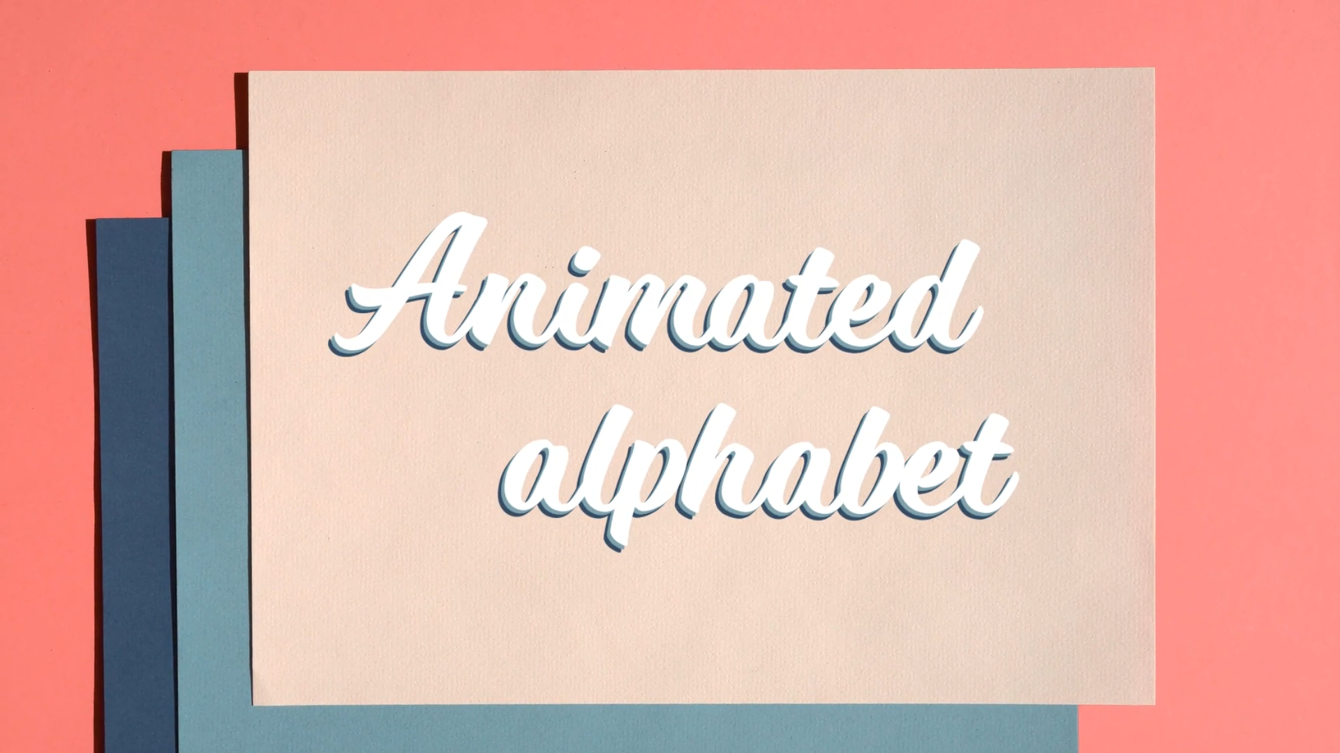 Animated Alphabet | Premiere Pro