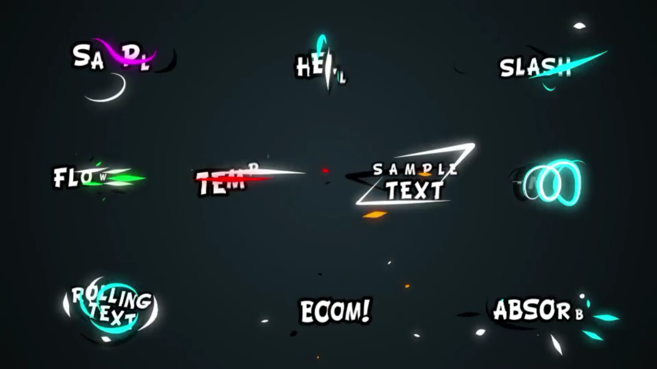 Colorful Neon Titles [Premiere Pro]