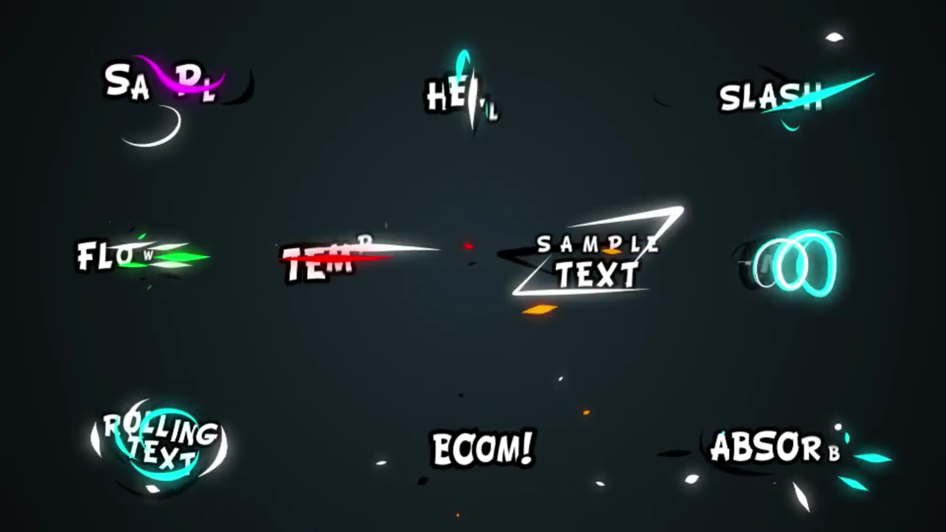 Colorful Neon Titles [Premiere Pro]