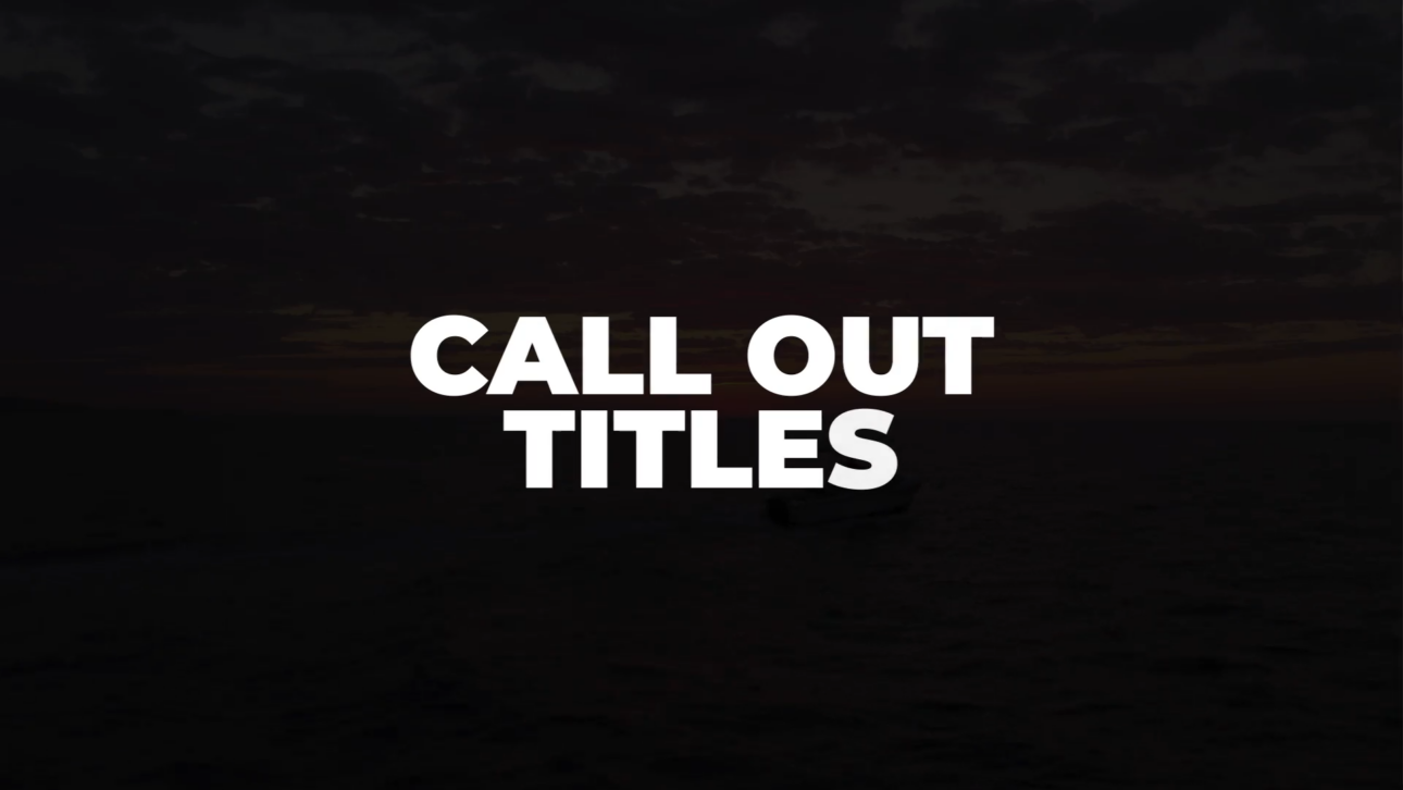 Call-Out Titles | MOGRT