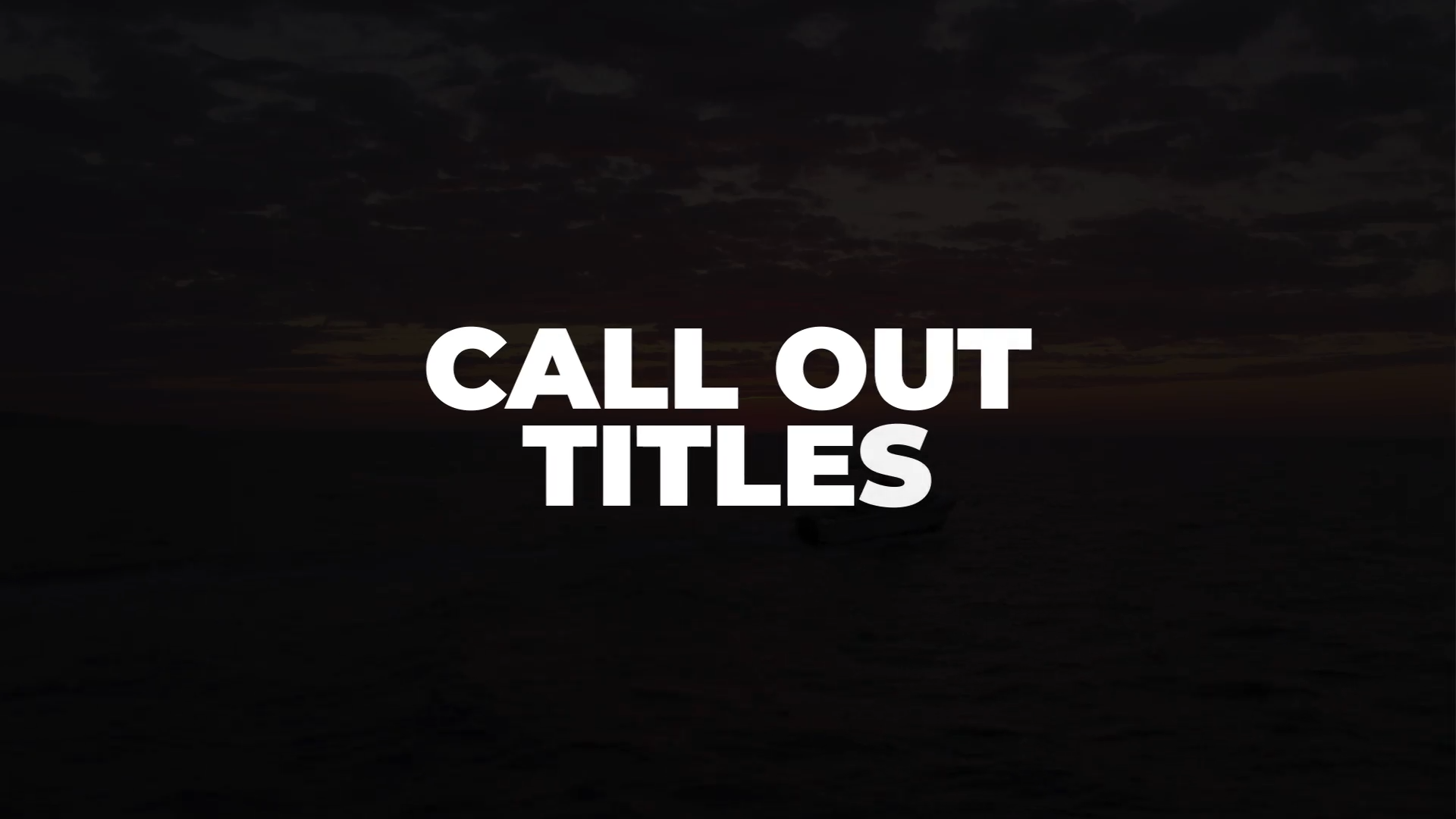 Call-Out Titles | MOGRT