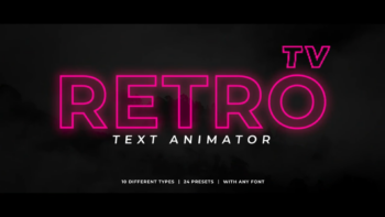 Retro TV Text Animator
