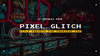 Pixel Glitch Title Presets