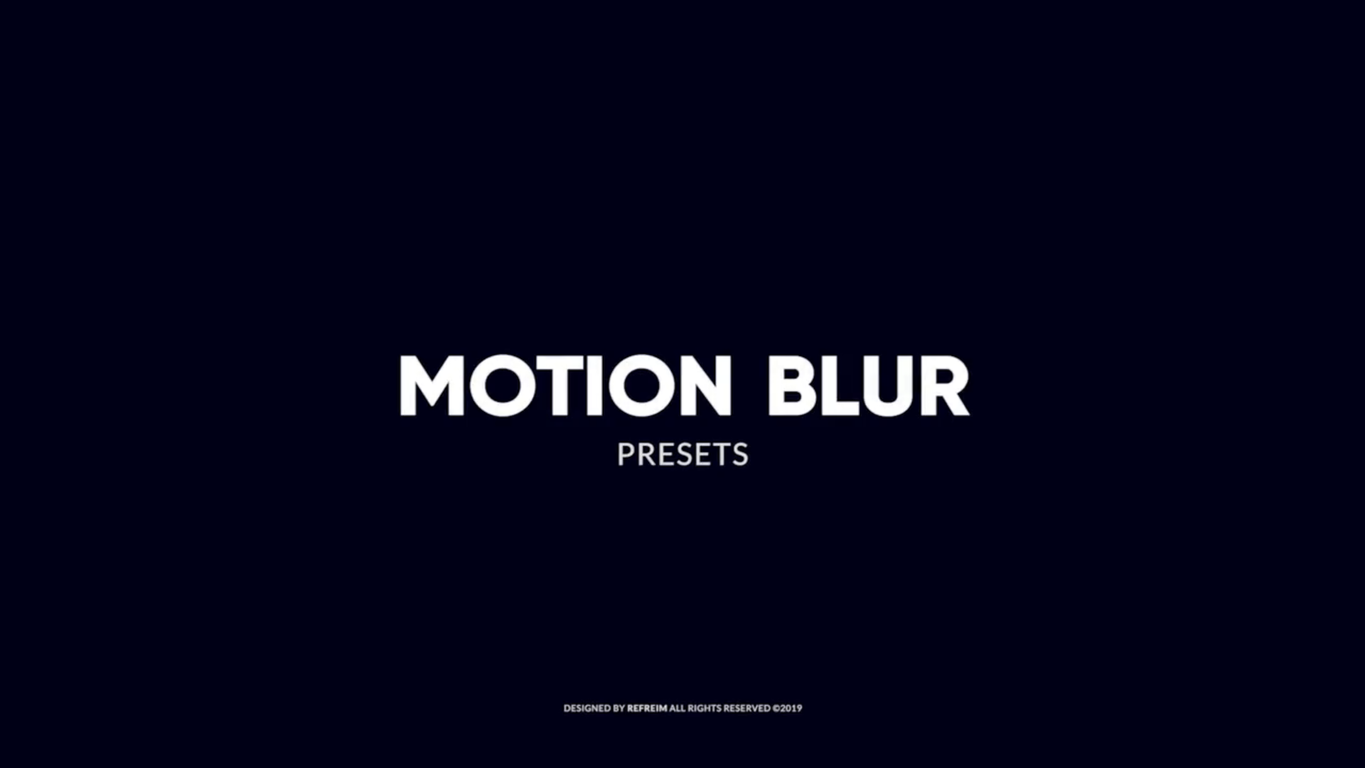 Motion Blur