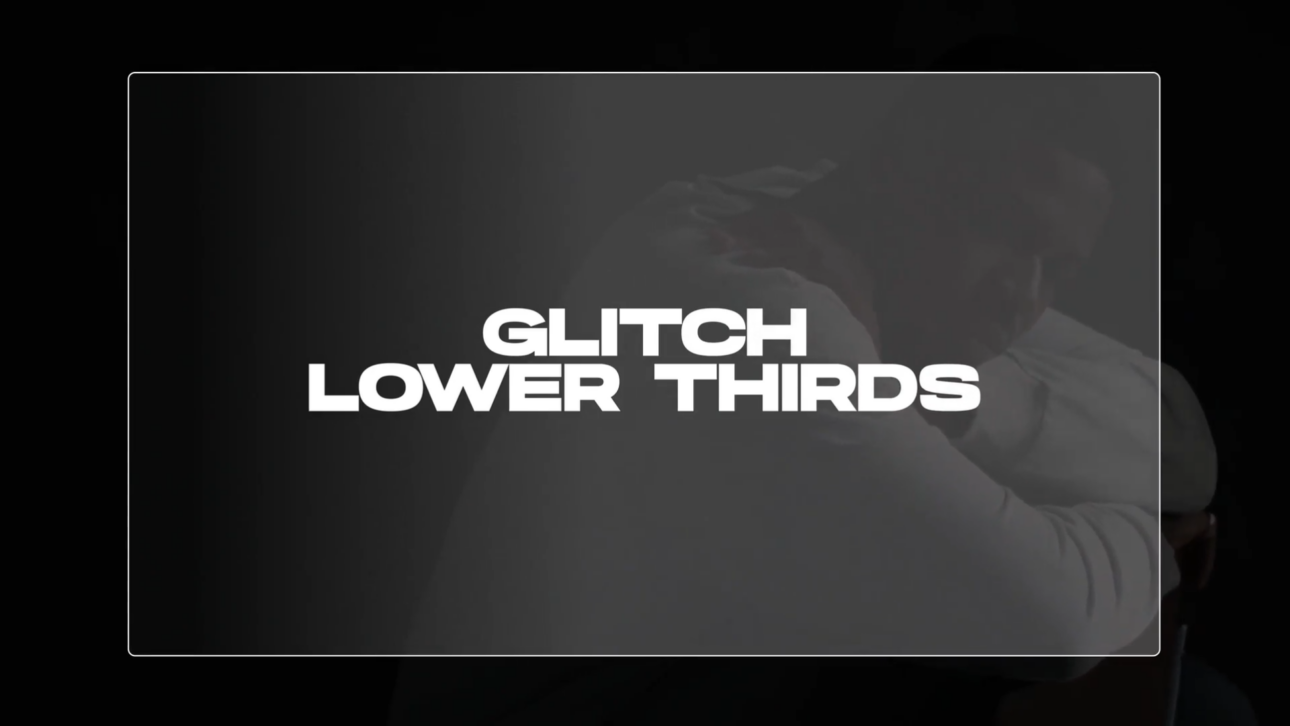 Glitch Lower Thirds | MOGRT