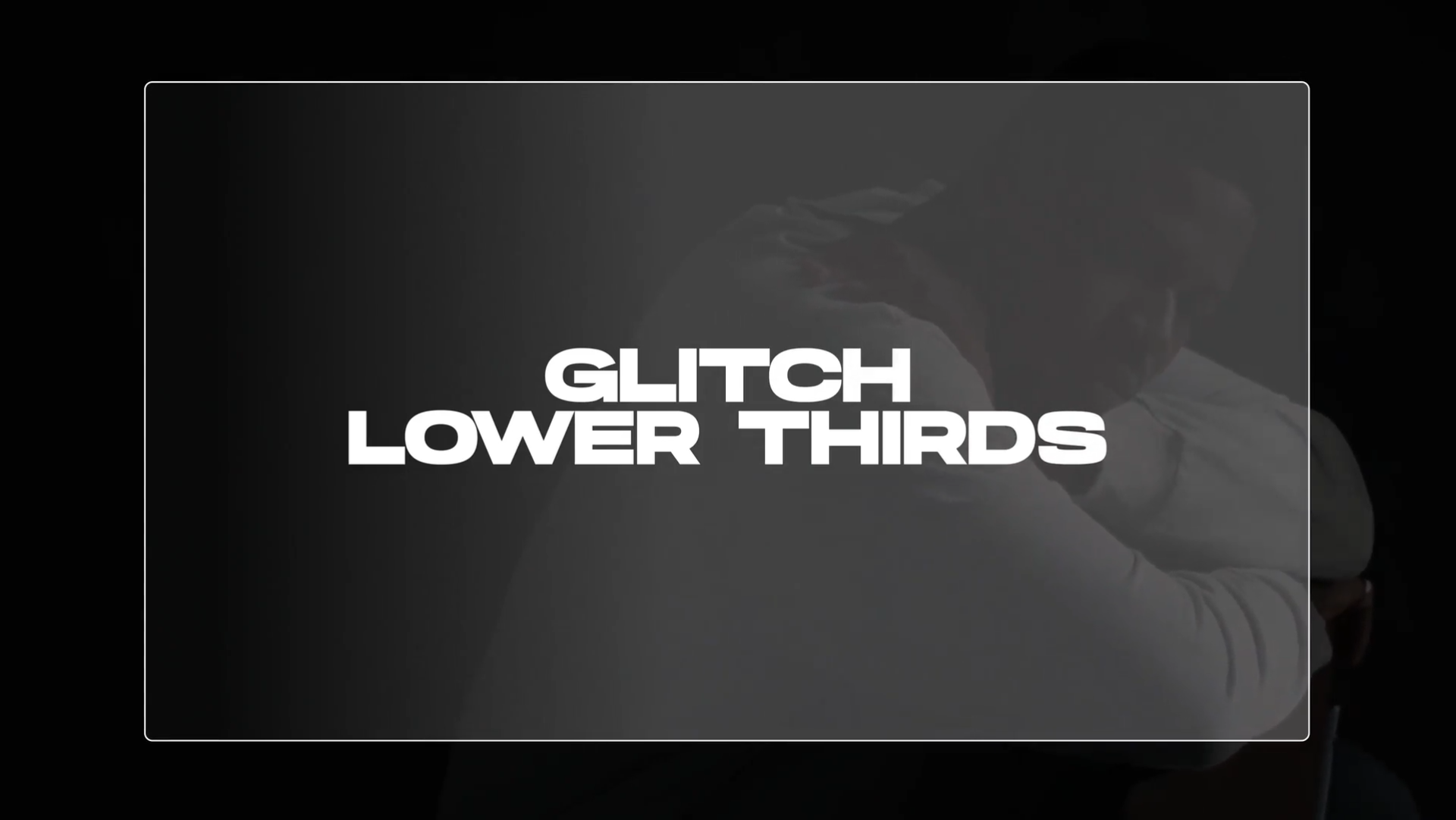 Glitch Lower Thirds | MOGRT