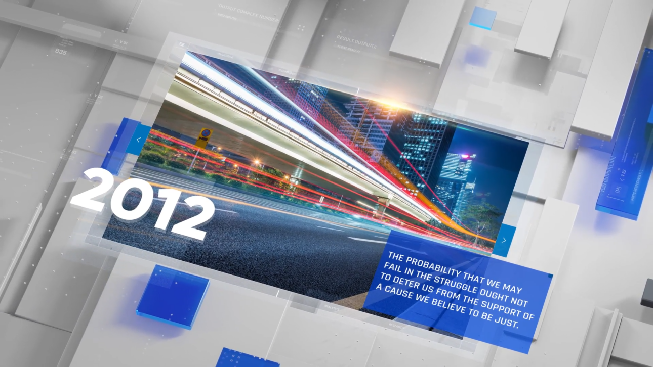 clean corporate slideshow