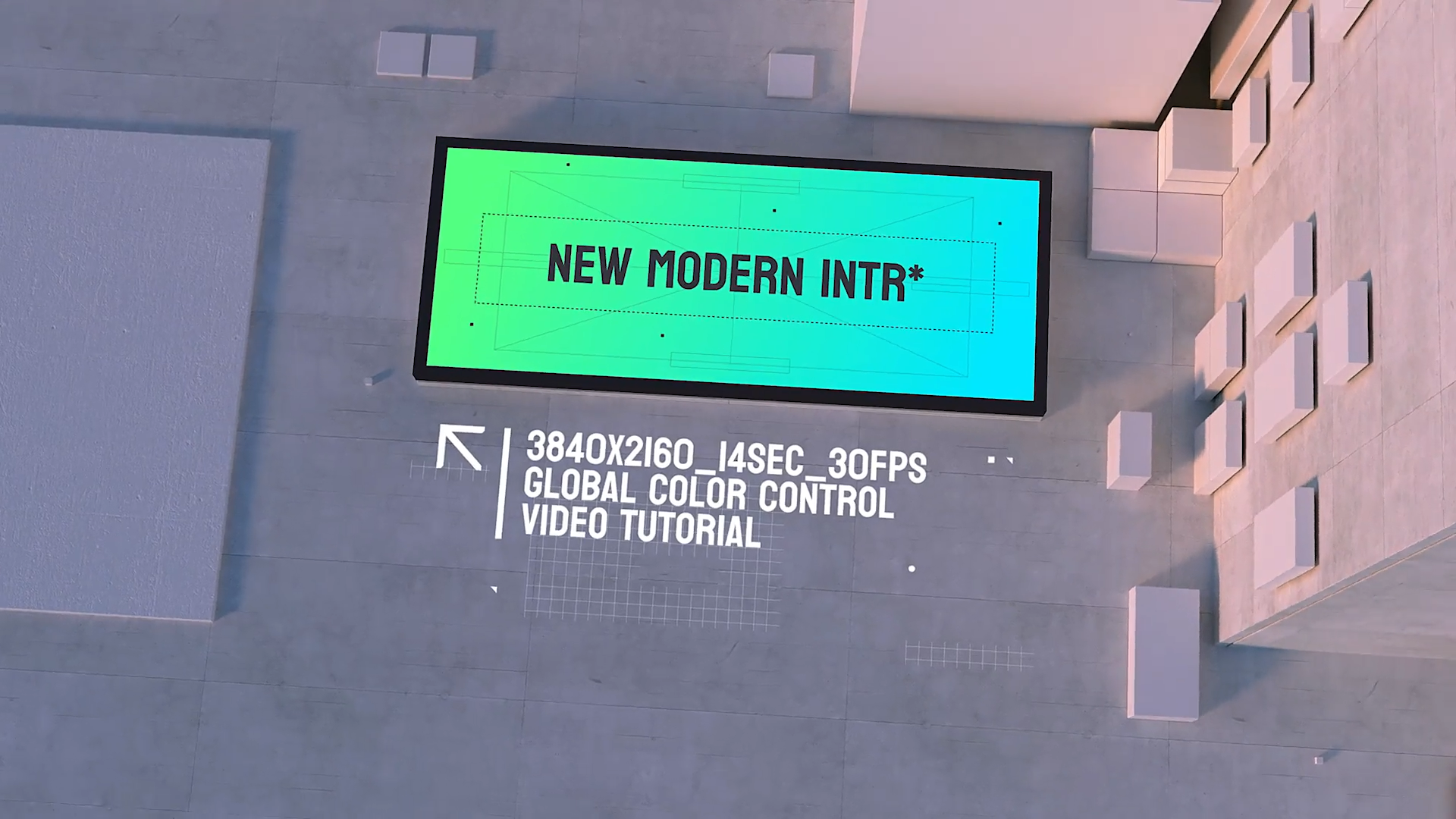 video-capture-2.35seg-7720 Urban Opener/ Concrete Architecture Video Mockup Busness LED Display City Industrial Real Estate IOS