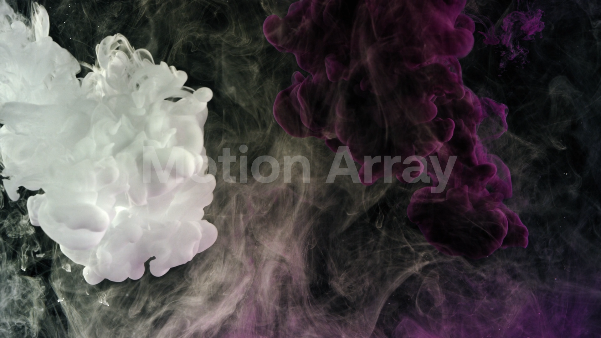 White And Purple Smoke In Water