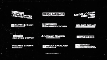 Trendy Lower Thirds | AE