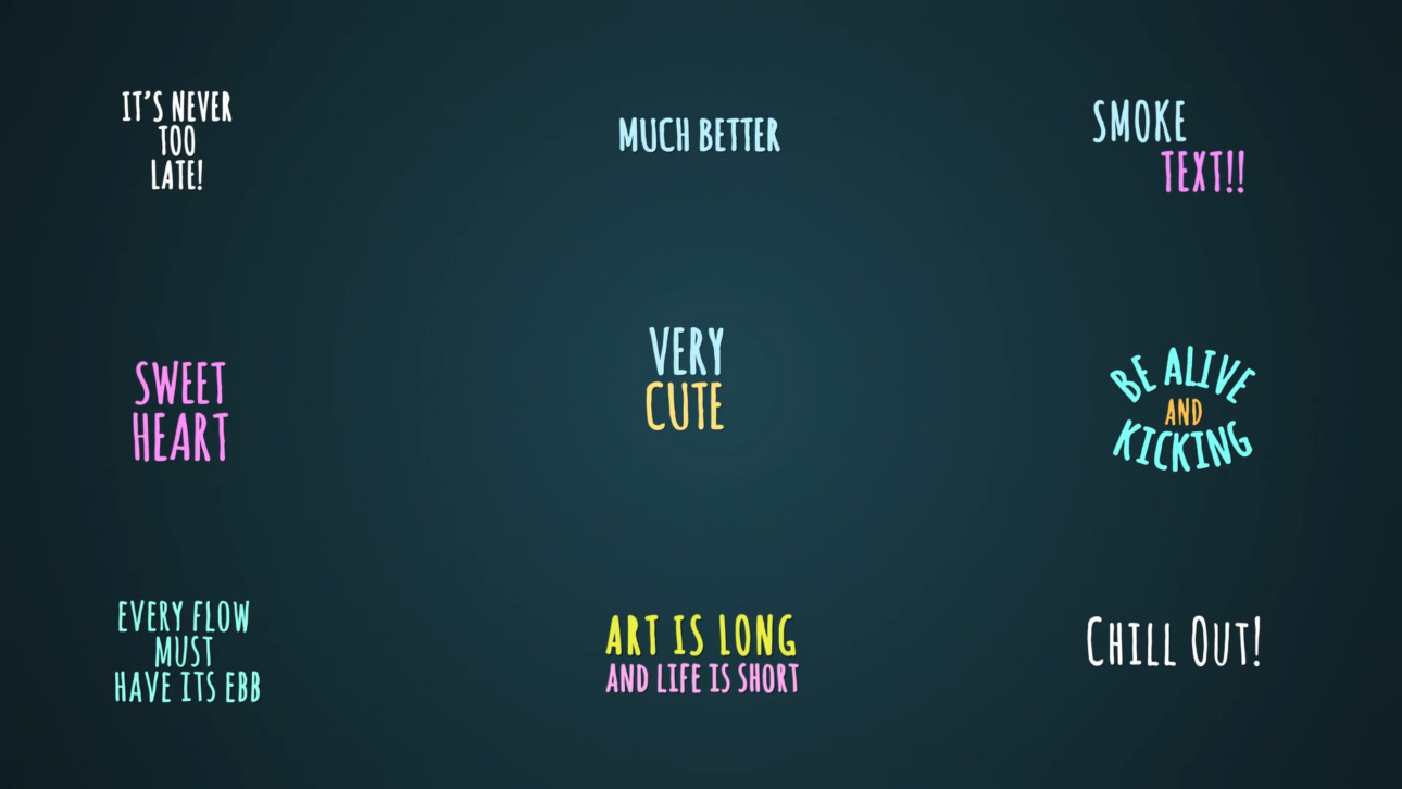 Smoke Cartoon Titles [After Effects]