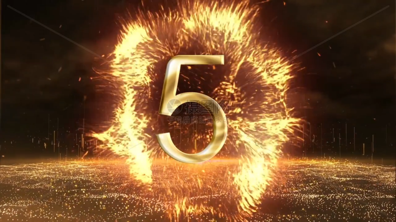 Shocking explosion 5 seconds countdown AE template | عالمكم