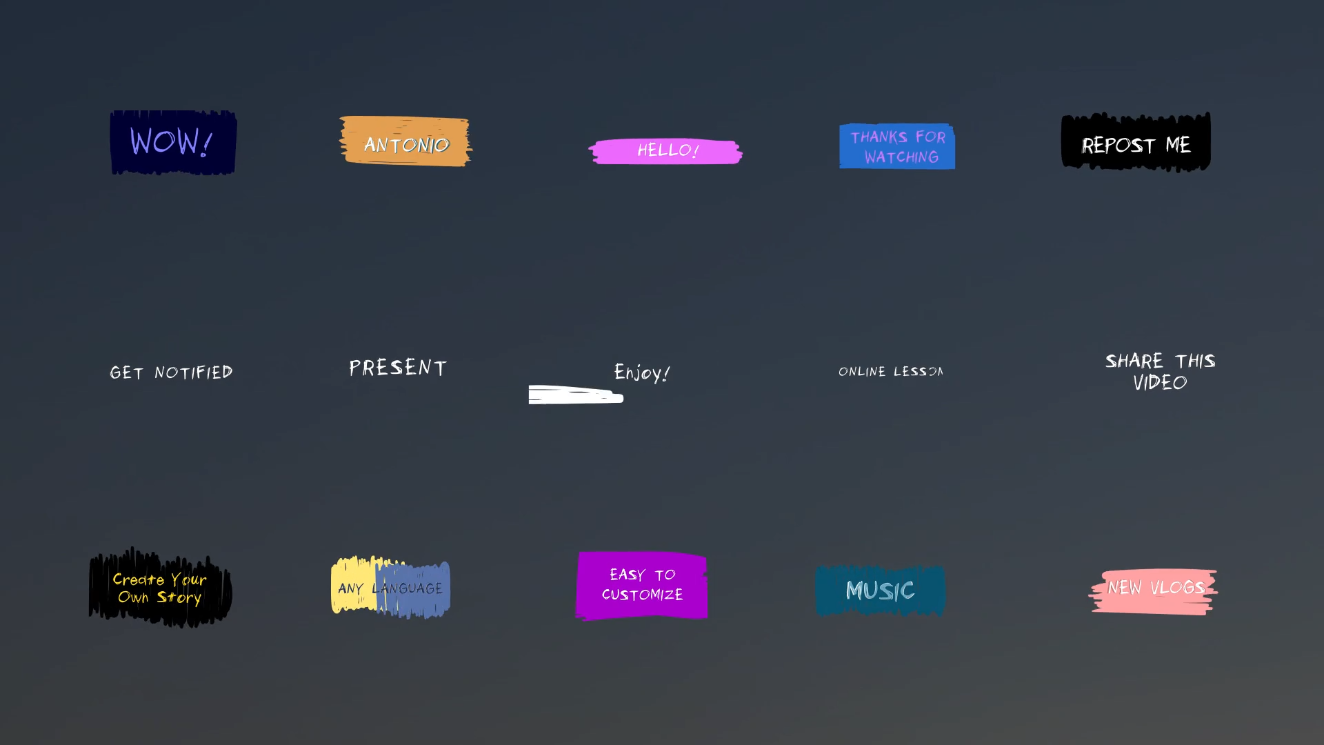 Scribble Titles for After Effects