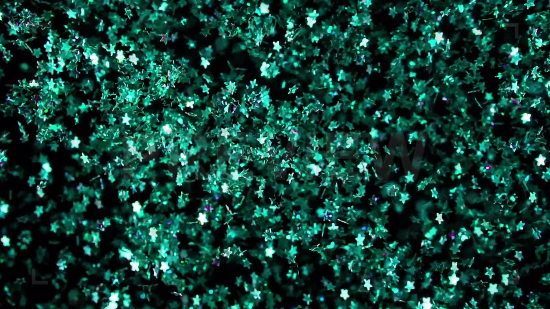 Christmas Shimmering Green Stars