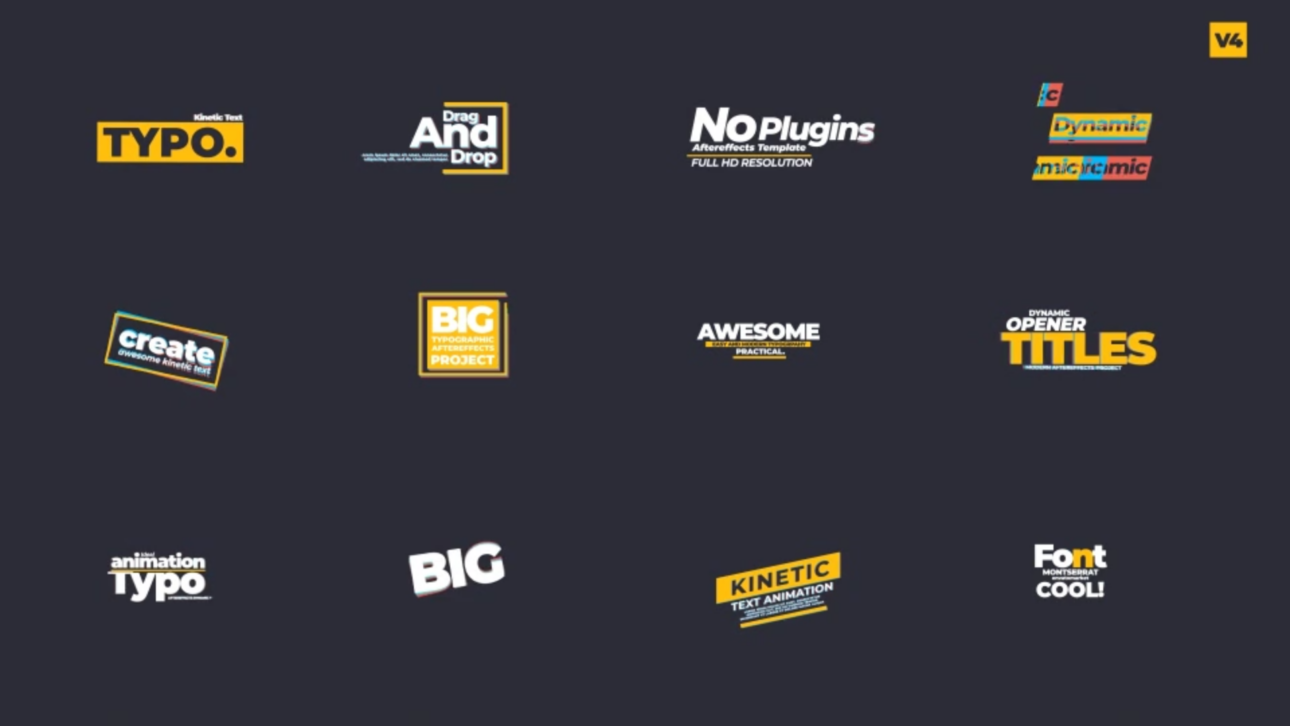 Kinetic Text Animations V 0.4