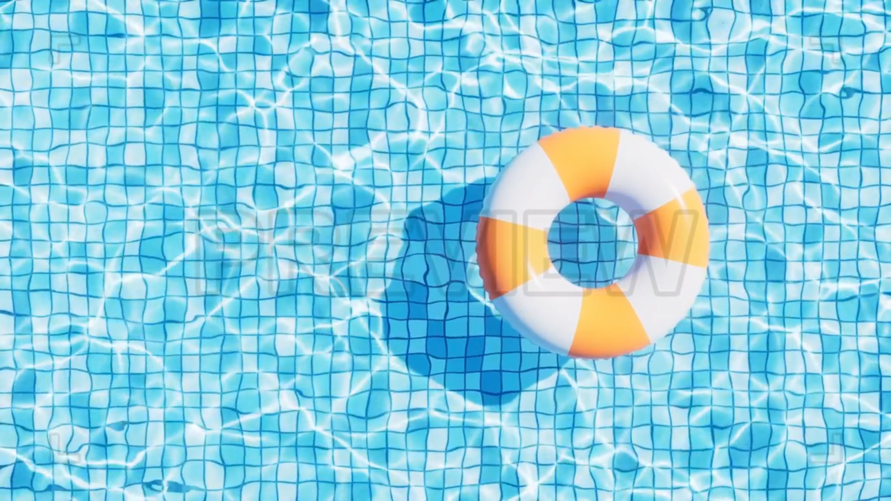 Swimming Ring On A Pool