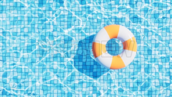 Swimming Ring On A Pool