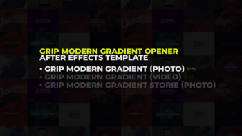 Grip Modern Gradinet Typography Opener Promotion Instagram Storie