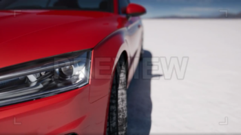 Luxury Car Close-Up On A Salt Lake