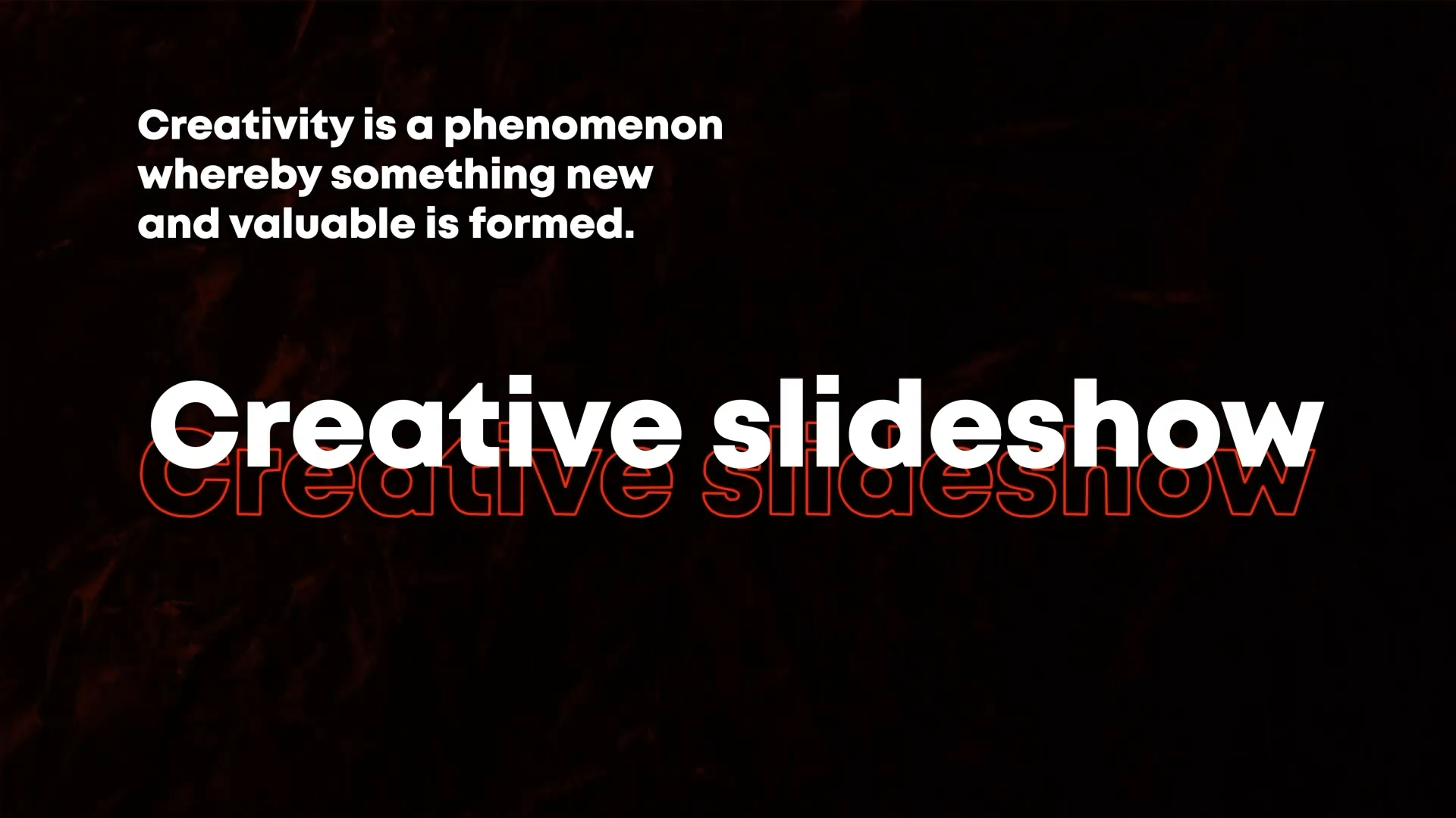 Creative Modern Slideshow for After Effects